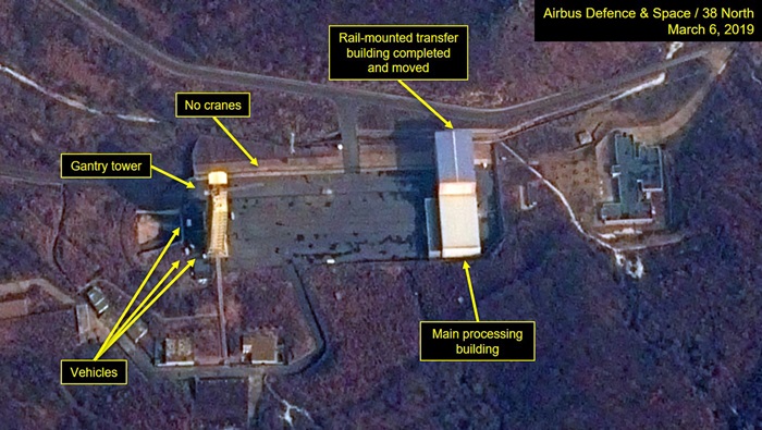 38노스가 공개한 북한 서해 미사일 기지 복원 모습. /AP-뉴시스