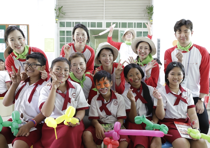 아시아나항공의 글로벌 교육기부 활동인 ‘아름다운 교실’이 캄보디아에서 올해 첫 활동을 실시했다. /아시아나항공