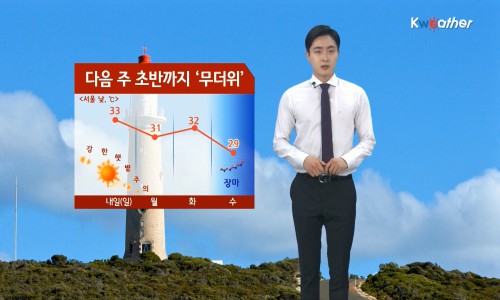 다음 주 수요일(10일) 전국에 장마가 오기 전까지는 서울의 낮 기온이 31℃선 안팎을 넘나들면서 덥겠다.