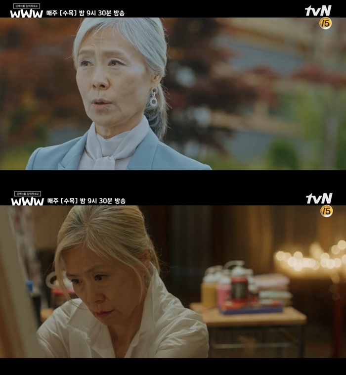 배우 예수정이 강렬한 카리스마로 시청자들을 사로잡았다. / tvN  ‘검색어를 입력하세요 WWW’ 캡처