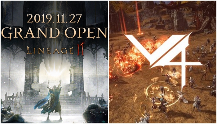 넥슨의 다중접속역할수행게임(MMORPG) '브이포'가 7일 출시되면서 11월 신작 대전의 막이 올랐다. (왼쪽부터) 엔씨소프트의 리니지2M, 넥슨의 브이포 /엔씨소프트·넥슨