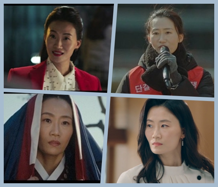 다채로운 캐릭터 변신을 보여주고 있는 김영아 / (사진 맨 위 좌측부터 시계 방향으로) 채널A '터치', tvN '화양연화-삶이 꽃이 되는 순간', SBS '하이에나', JTBC '쌍갑포차' 방송화면