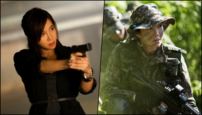 여전사 캐릭터들을 소화해냈던 이지아 / (사진 좌측부터) SBS '아테나: 전쟁의 여신', 영화 '무수단' 스틸컷