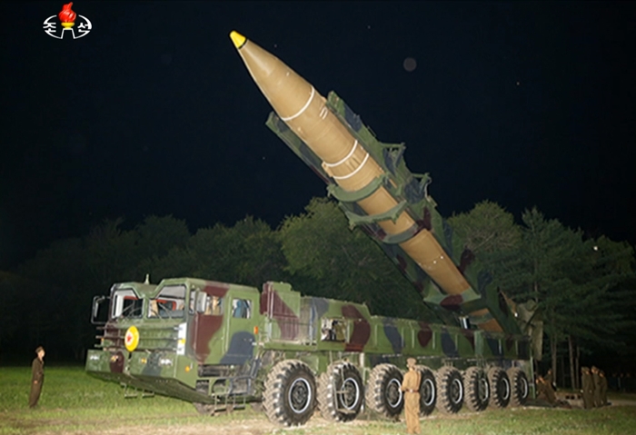 북한의 ICBM급 미사일 '화성-14' <뉴시스>