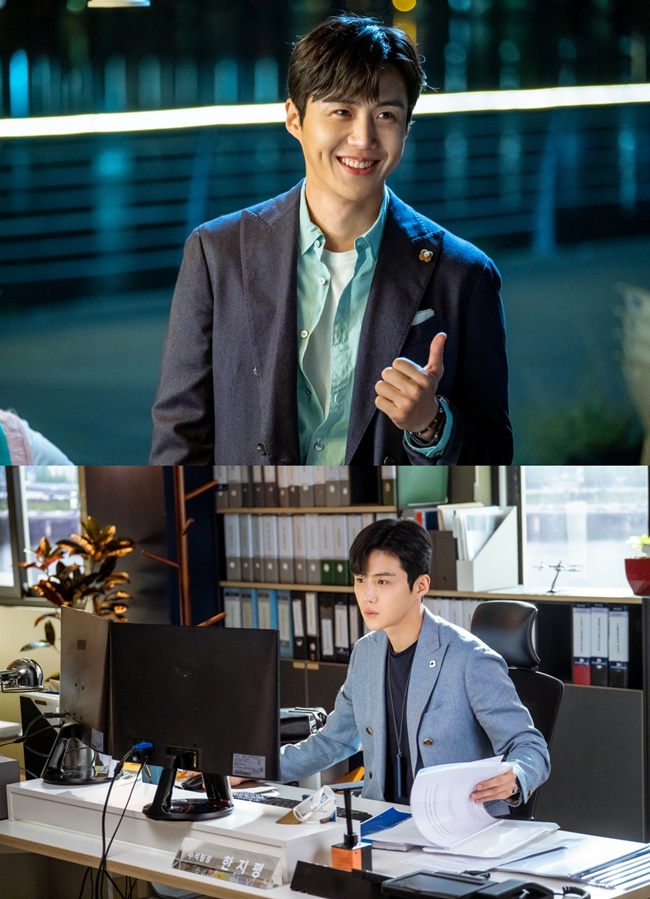 ‘스타트업’에서 한지평 역을 맡아 존재감을 뽐내고 있는 김선호. /tvN ‘스타트업’