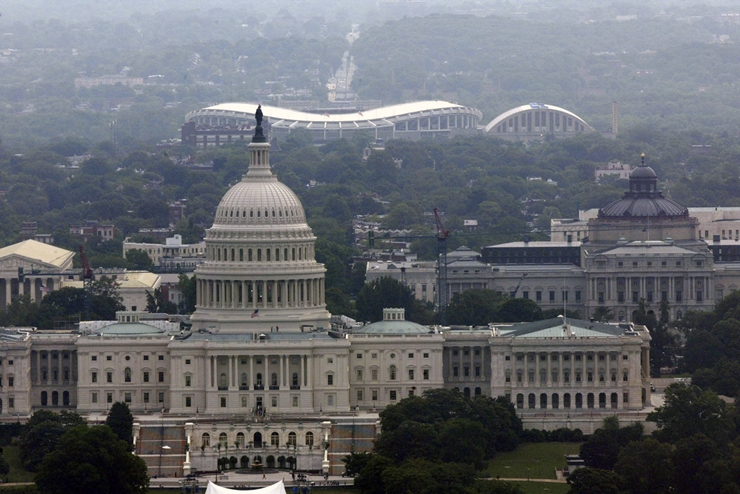 미국 워싱턴에 위치한 국회의사당의 모습. /AP-뉴시스