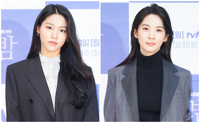 ‘낮과 밤’에서 새로운 매력을 예고한 김설현(왼쪽)과 이청아. /CJ ENM