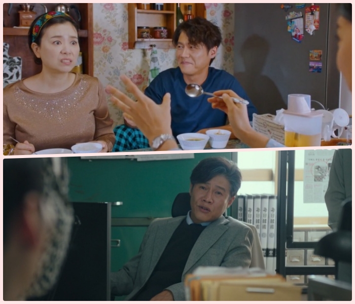 12월 활발한 브라운관 행보를 보이는 박호산 / tvN ‘여신강림’(위), JTBC ‘허쉬’ 방송화면