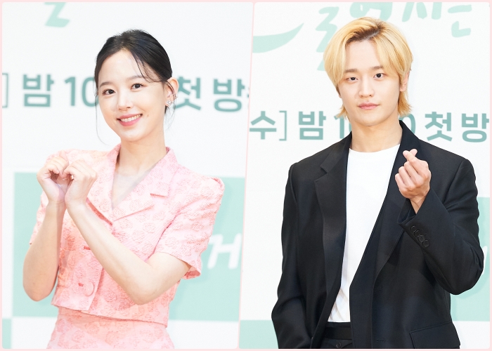 양혜선 역을 맡은 강한나(왼쪽)와 도재진 역을 맡은 김도완 / tvN