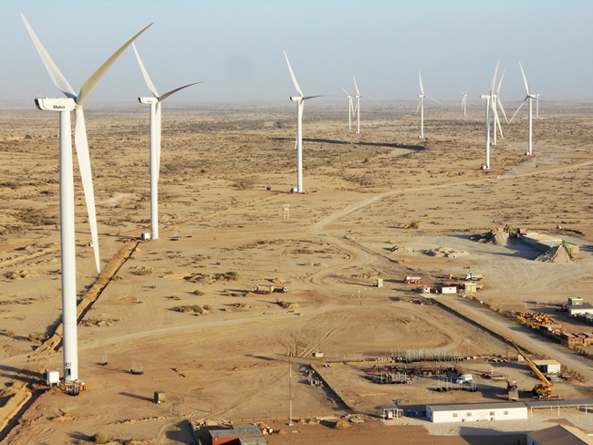 사진은 DL에너지가 보유하고 있는 파키스탄 메트로 풍력 발전 단지 전경 / DL에너지