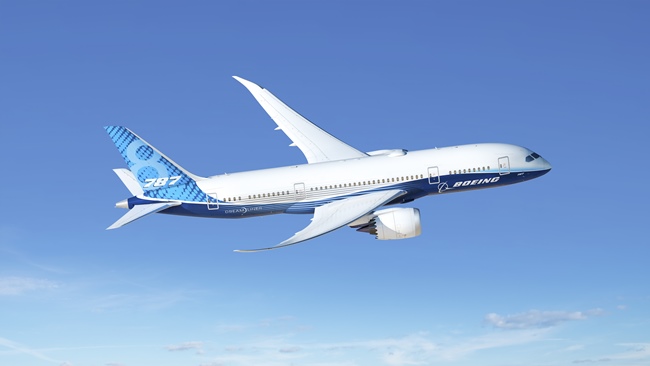 한국항공우주산업㈜(이하 KAI)은 지난 12일 미국 보잉(Boeing)과 B787 드림라이너(Dreamliner) 항공기 구조물을 공급하기로 계약했다고 밝혔다. 사진은 보잉사의 B787 드림라이너 / KAI