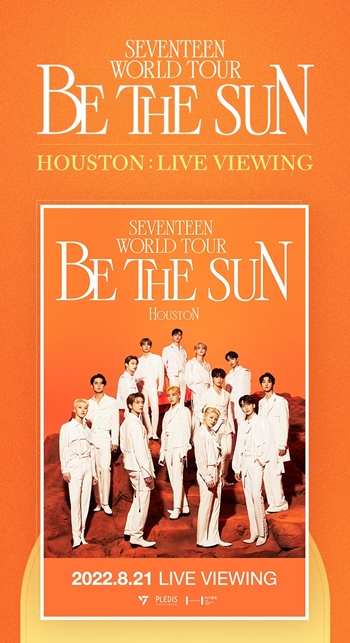 롯데시네마가 SEVENTEEN WORLD TOUR [BE THE SUN] - HOUSTON 공연을 라이브 뷰잉을 통해 상영한다. /롯데시네마
