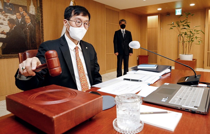한국은행은 오는 25일 금융통화위원회 회의를 열고 기준금리 인상 여부를 결정할 예정이다.  사진은 <br>