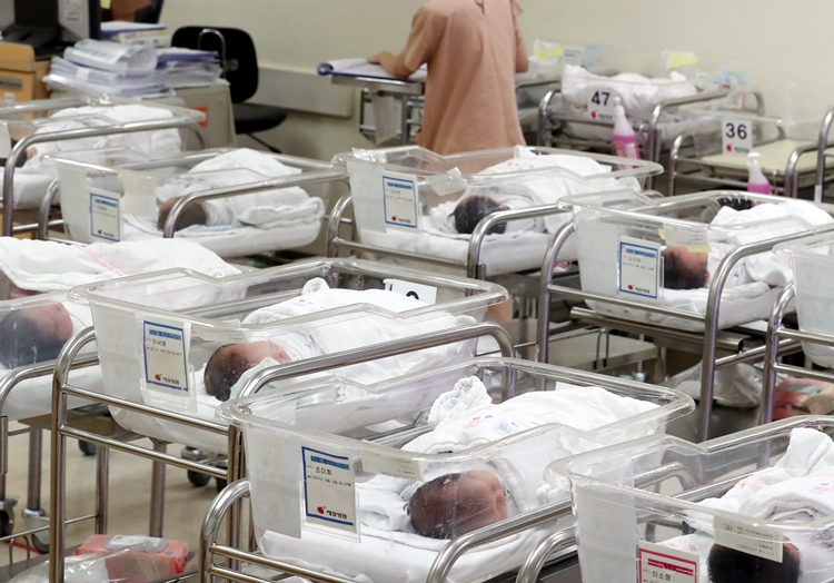 지난해 우리나라 출생아수가 25만명을 간신히 넘긴 것으로 집계됐다. / 뉴시스