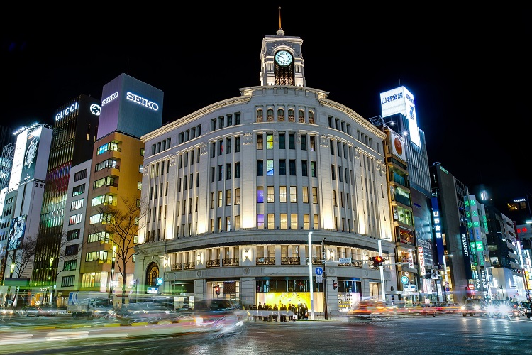 일본 정부는 지난해 10월 사진은 도쿄 긴자 와코백화점 본점. / 픽사베이