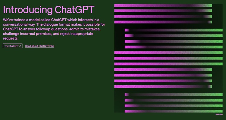 최근 ‘챗GPT'가 뜨거운 이슈로 부상했다. 무료로 공개된 챗GPT는 GPT-3.5를 기반으로 하는 가운데 지난 14일 GPT-4를 기반으로 하는 챗GPT는 유료 구독자에게 우선적으로 공개됐다. 사진은 챗GPT를 만든 오픈AI의 홈페이지. / 오픈AI