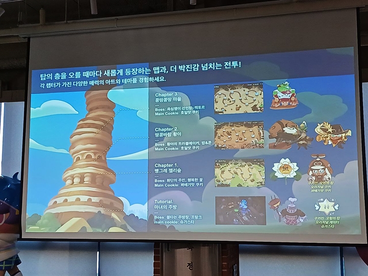 8일 데브시스터즈는 서울시 강남구에 위치한 한성빌딩에서 ‘미디어 플레이 테스트’ 행사를 열고 기자들을 대상으로 ‘쿠키런: 모험의 탑’을 공개했다. / 조윤찬 기자