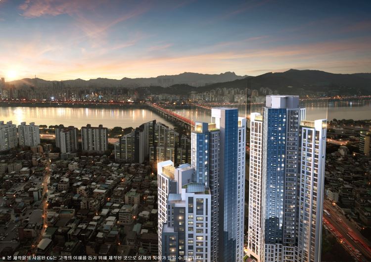 DL이앤씨는 자사가 시공한 서울 강동구 ‘그란츠 리버파크’를 내달 분양할 계획이라고 밝혔다. / DL이앤씨