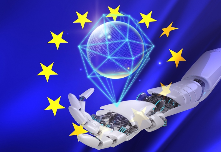  유럽연합(EU)은 지난 3일 전 세계 최초로 ‘인공지능 규제법’을 통과시키기도 했다. 법안은 EU 27개 회원국 만장일치 합의를 거쳤다./ 그래픽=박설민 기자