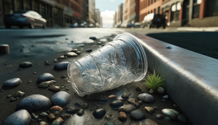 바다거북과 해양생태계를 보호하기 위해선 우리 일상생활에서 무심코 버려지는 플라스틱 쓰레기부터 줄이는 것이 가장 중요하다./ 생성형 AI를 활용해 제작한 이미지