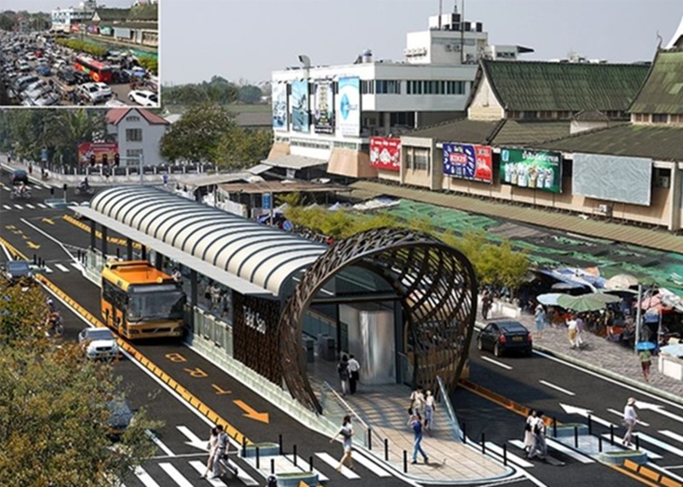 섬식정류장 조감도 / 제주도청 홈페이지