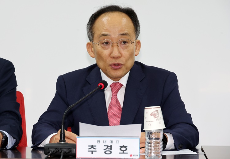 추경호 국민의힘 원내대표가 11일 오전 서울 여의도 중앙당사에서 열린 비상대책위원회의에서 발언하고 있다.  /뉴시스