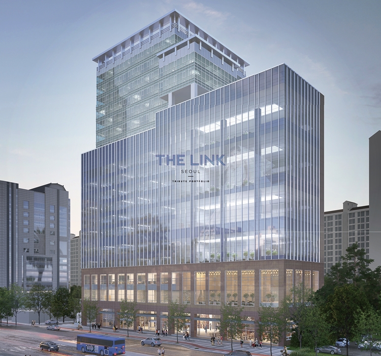 더 링크 서울 트리뷰트 포트폴리오 호텔이 10월 중순 오픈을 앞두고 있다. 사진은 구로역 인근에 위치한 더 링크 호텔 서울 조감도. / 더 링크 호텔