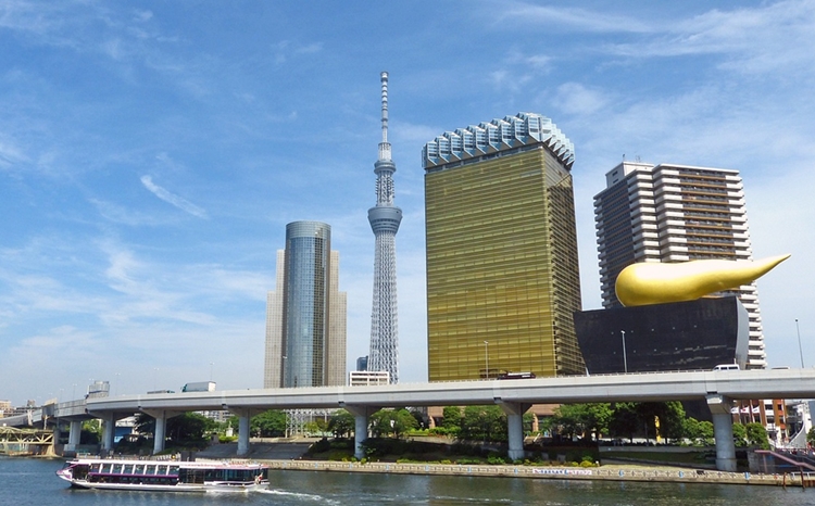 10월초 징검다리 휴일 주간 해외여행을 계획 중인 한국인 소비자들은 일본을 가장 많이 방문하는 것으로 조사됐다. 사진은 일본 도쿄 아사쿠사 인근 도쿄스카이트리 및 아사히 본사. / 픽사베이