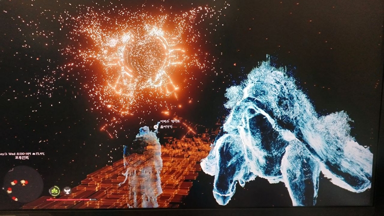 ‘붉은사막’은 지난해 국내 게임축제 지스타2024에 전시돼 이용자들로부터 호평을 받은 바 있다. 사진은 게임 내 미지의 공간 어비스를 통해 ‘여왕 돌멘게(Queen Stoneback Crab)’ 보스 몬스터가 있는 곳으로 이동하는 모습. / 조윤찬 기자