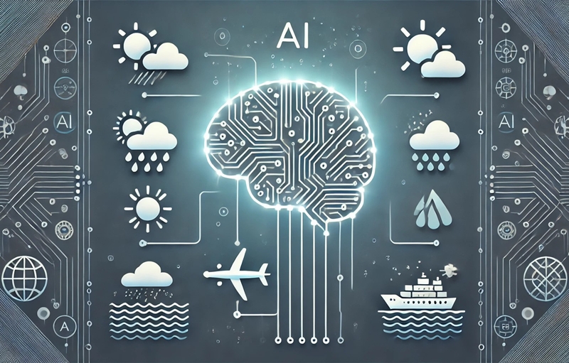 기후변화로 인한 해양·항공사고의 위험성이 커지면서 이에 대한 대책 마련도 시급해지고 있다. 이 가운데 ‘인공지능(AI)’이 새로운 해법으로 떠오르고 있다./ 사진=생성형 AI로 제작한 이미지, 편집=박설민 기자