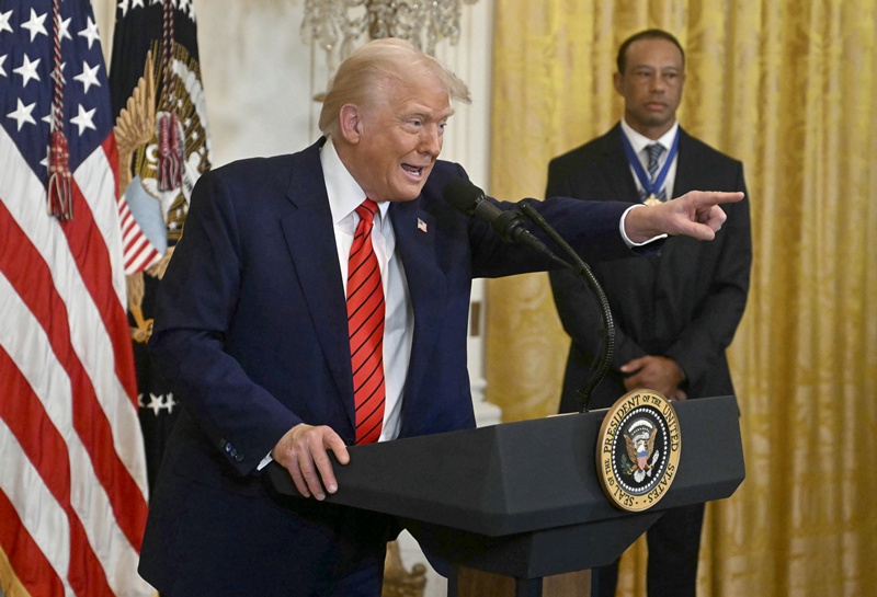 도널드 트럼프 미국 대통령이 덴마크 자치령인 그린란드 매입을 언급하면서 이를 둘러싼 주변국들과의 마찰을 빚고 있다. / 뉴시스  