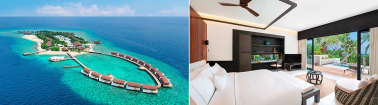몰디브는 한국에 비해 물가가 약 2배 이상 높은 곳으로 알려져 있으며, 리조트 숙박 요금도 상당하다. 그럼에도 메리어트 포인트를 이용하면 몰디브 지역의 리조트를 1박 기준 약 100만원 안팎에 이용할 수 있다. 사진은 더 웨스틴 몰디브 미리안두 리조트. / 메리어트 인터내셔널
