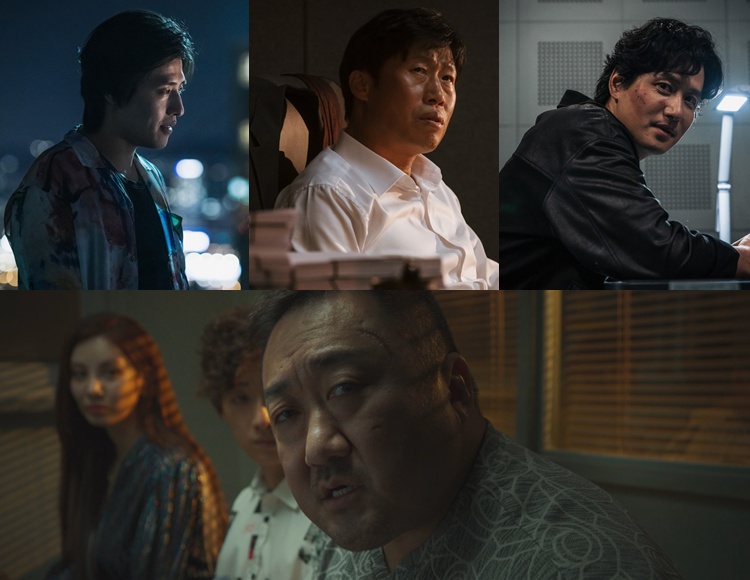 (위 왼쪽부터) ‘야당’ 강하늘‧유해진‧박해준과 (아래) ‘거룩한 밤: 데몬 헌터스’ 마동석의 활약도 기대된다. / 플러스엠 엔터테인먼트, 롯데엔터테인먼트