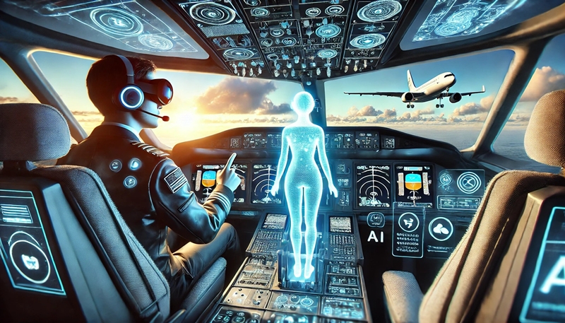 남아공 츠와네 공과대학교 연구진은 2020년 전기전자공학자협회(IEEE)에서 시각장애인을 위한 AI 기반 파일럿 시스템을 개발해 소개했다. 시각장애인을 위해 제작된 AI 조종스틱이다./ 생성형 AI로 제작한 이미지