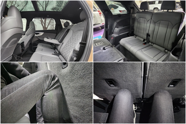 아우디 Q7 55 TFSI 콰트로 프리미엄 3열은 성인이 탑승할 수 있는 공간을 확보했다. / 제갈민 기자