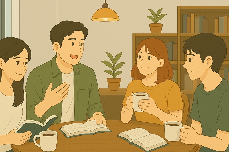 20대는 이제 스스로 모임을 조직하고, 일시적이지만 의미 있는 인연을 중시한다. / 생성형 AI로 제작한 이미지