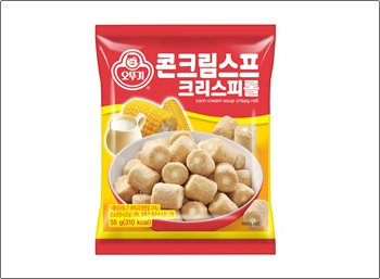 오뚜기가 콘크림스프 크리스피롤을 출시했다. / 오뚜기
