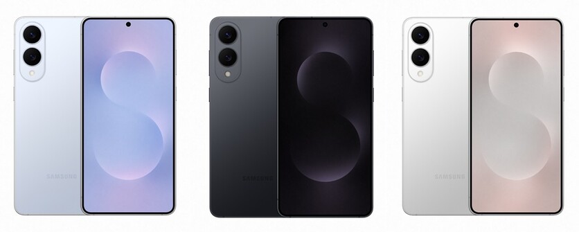 사진은 '갤럭시 S25 엣지(Galaxy S25 Edge)' 제품 이미지. 사진 좌로부터 아이스블루, 제트블랙, 실버 / 삼성전자