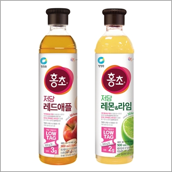 대상 청정원은 로우태그 저당·저칼로리 홍초 신제품 2종이 기능성 표시 식품으로 전환됐다고 밝혔다. / 대상