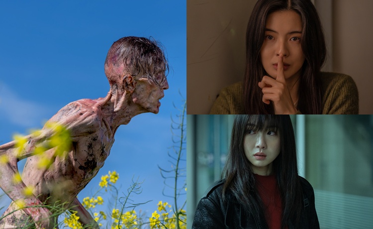 관객을 매료할 주인공은 누가 될까. ‘28년 후’(왼쪽)와 ‘노이즈’(오른쪽 위) ‘괴기열차’ 스틸. / 소니 픽쳐스, 바이포엠스튜디오, NEW
