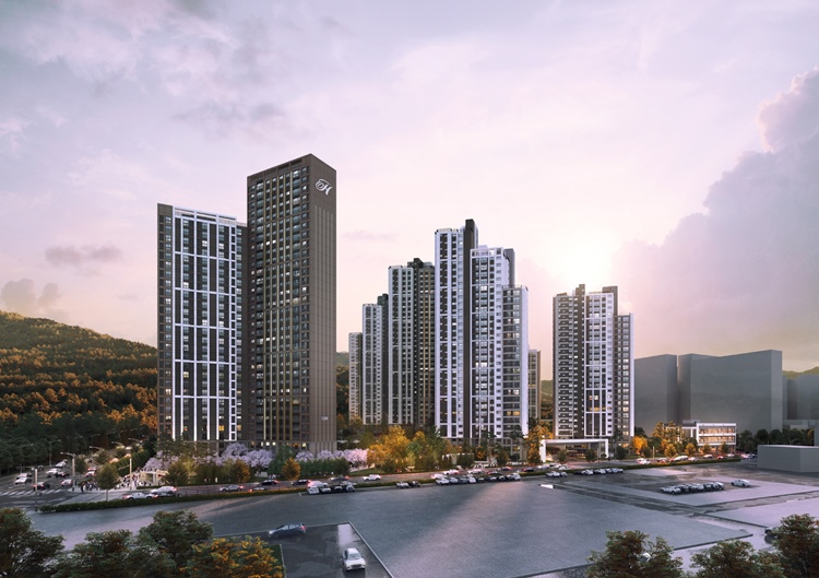 현대건설은 7월 경기도 의정부시 호원동에 ‘힐스테이트 회룡역파크뷰’를 공급할 예정이라고 밝혔다. 사진은 힐스테이트 회룡역파크뷰 투시도 / 현대건설 