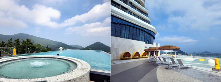 쏠비치 남해 인피니티 풀 및 키즈풀. / 제갈민 기자