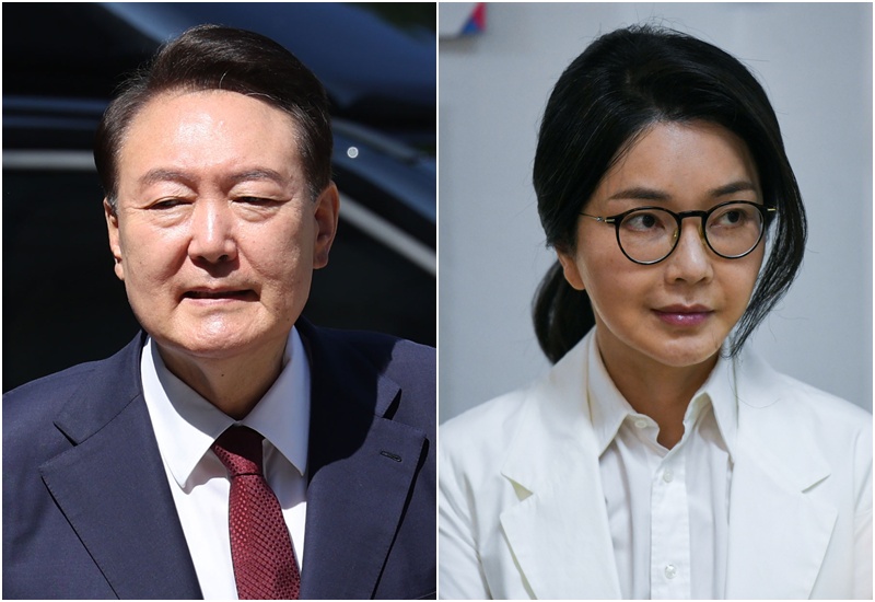 윤석열 전 대통령은 28일 오전 10시 서울고검 내란 특검 사무실에 출석해 조사를 받을 예정이며, 김건희 씨는 27일 서울아산병원에서 퇴원해 특검이 소환하면 출석하겠다는 입장을 밝혔다. / 뉴시스