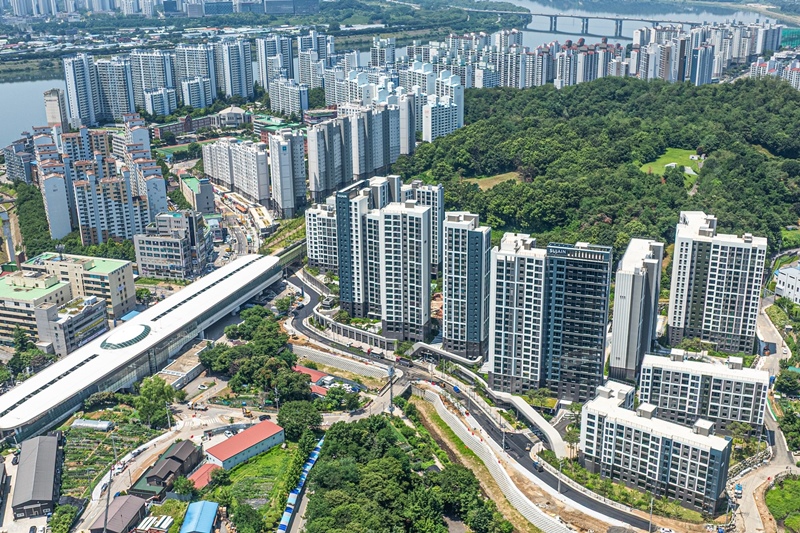 도심역 한양수자인 리버파인 전경 / BS한양