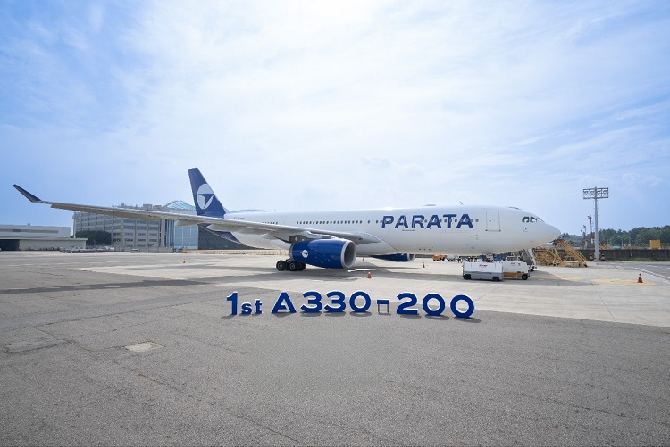 파라타항공이 첫 번째 항공기 A330-200 기재를 도입했다. / 파라타항공