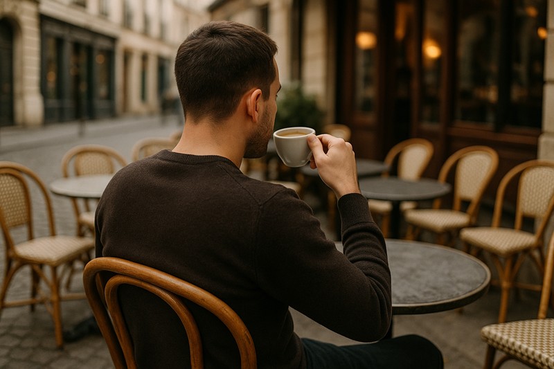 공복 커피는 속쓰림과 스트레스를 유발할 수도 있다는 연구결과들과 전문가들의 지적이 존재한다./ 생성형 AI로 제작한 이미지