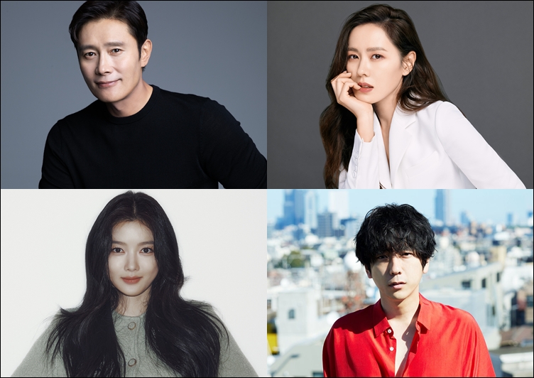 올해 액터스 하우스를 찾는 (위 왼쪽부터 시계방향으로) 이병헌·손예진·니노미야 카즈나리·김유정. / BH엔터테인먼트, 엠에스팀엔터테인먼트, 어썸이엔티, office nino Co., Ltd.