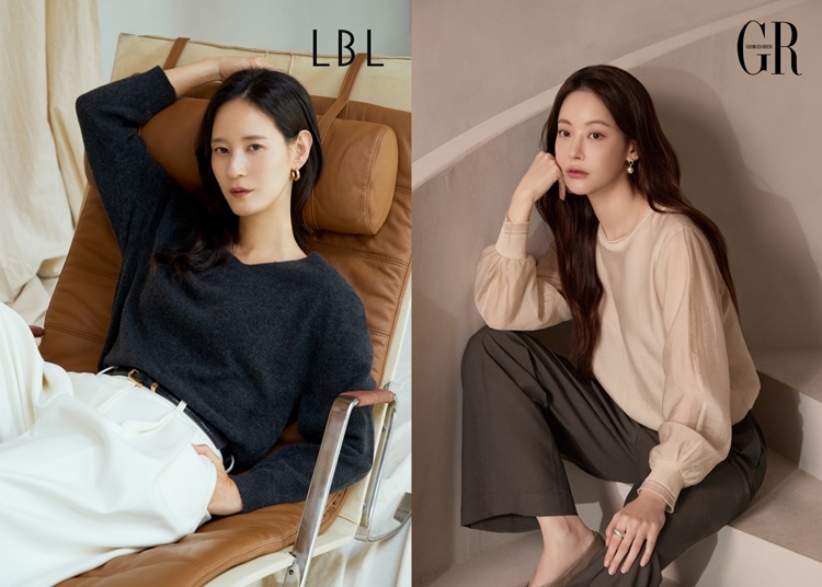 롯데홈쇼핑은 8일부터 17일까지 '패션 이즈 롯데(Fashion is Lotte)' 특집전을 열고, 가을/겨울 신상품을 대거 선보인다. 사진 왼쪽부터 'LBL', '조르쥬레쉬' 화보 이미지. / 롯데홈쇼핑