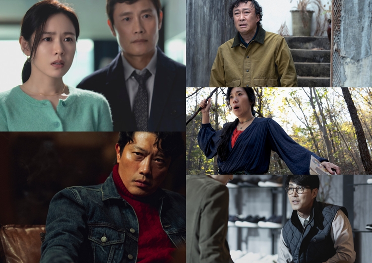 호연을 펼친 (위 왼쪽부터 시계방향으로) 손예진·이병헌·이성민·염혜란·차승원·박희순. / CJ ENM