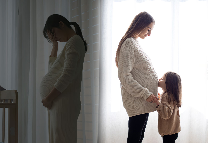 국내에서는 임신부의 정신건강을 정기적으로 조사하는 것은 물론이고, 임신부의 정신건강을 의무적으로 체크하는 제도적 장치가 전무한 상태다. 해외의 사례를 통해 임신부의 정신건강 관리 제도의 개선 방안을 살펴볼 필요가 있다. / 게티이미지뱅크, 편집= 이주희 디자이너